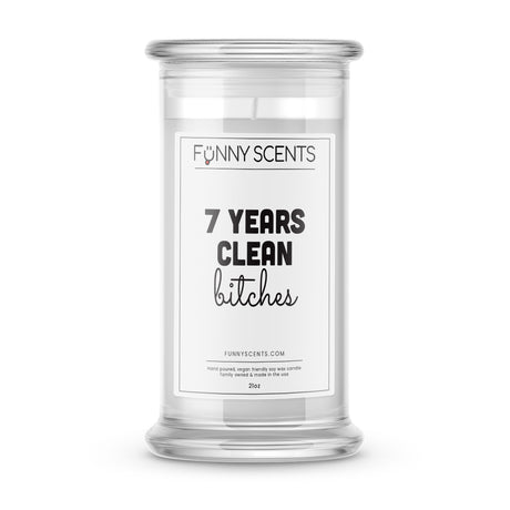 Clean and Sober Bitches Funny Candles