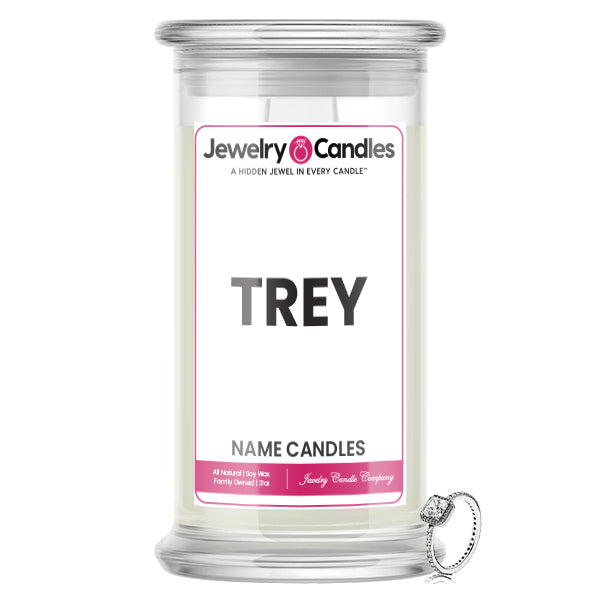 TREY Name Jewelry Candles
