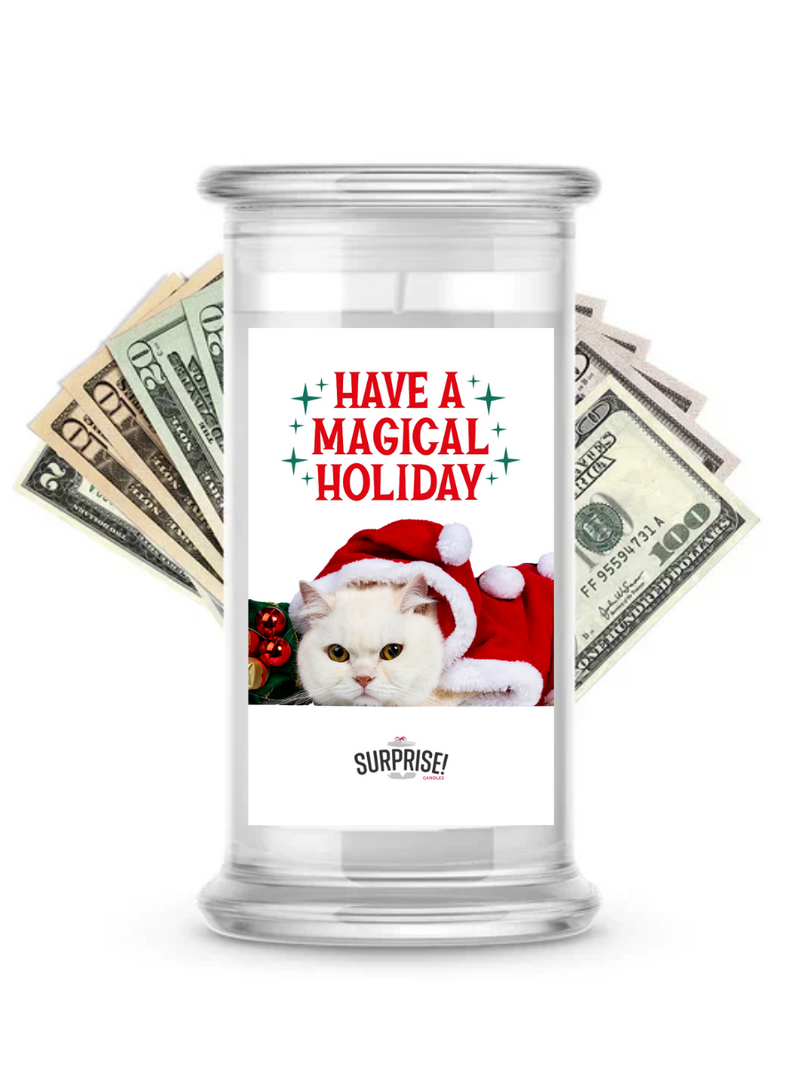 Have a Magical Holidays | Christmas Surprise Cash Candles