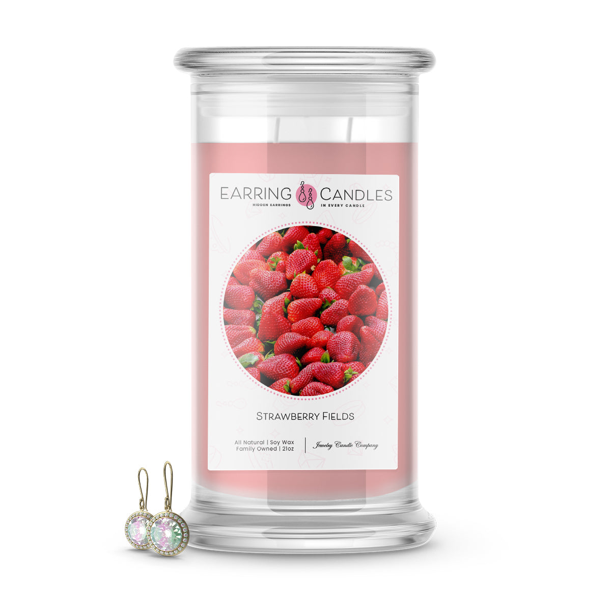 Strawberry Fields | Earring Candles