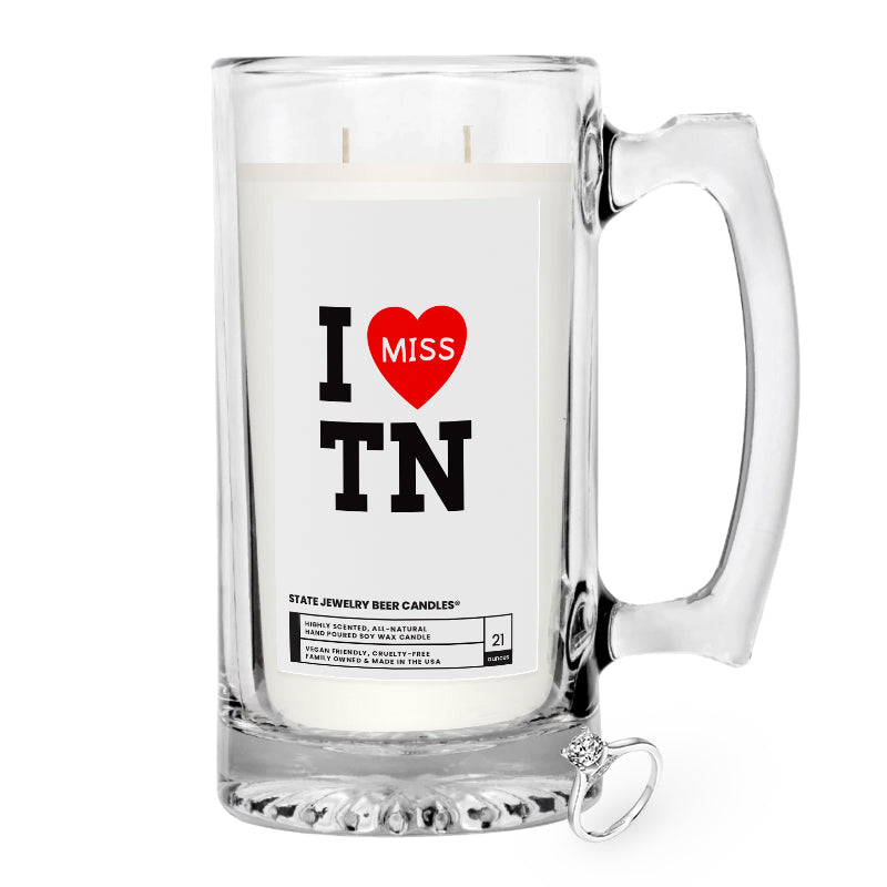 I miss TN State Jewelry Beer Candles
