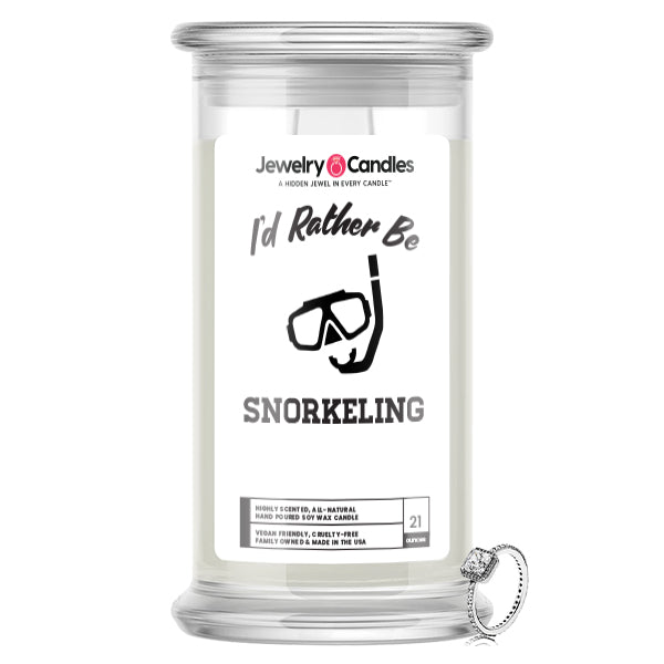 I'd rather be Snorkeling Jewelry Candles
