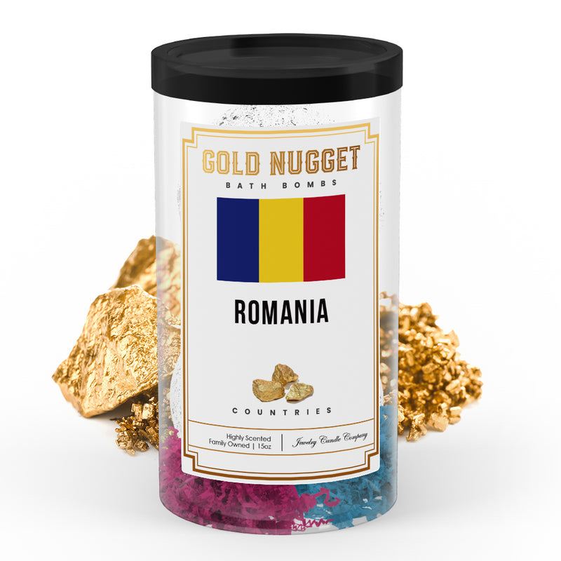 Romania Countries Gold Nugget Bath Bombs