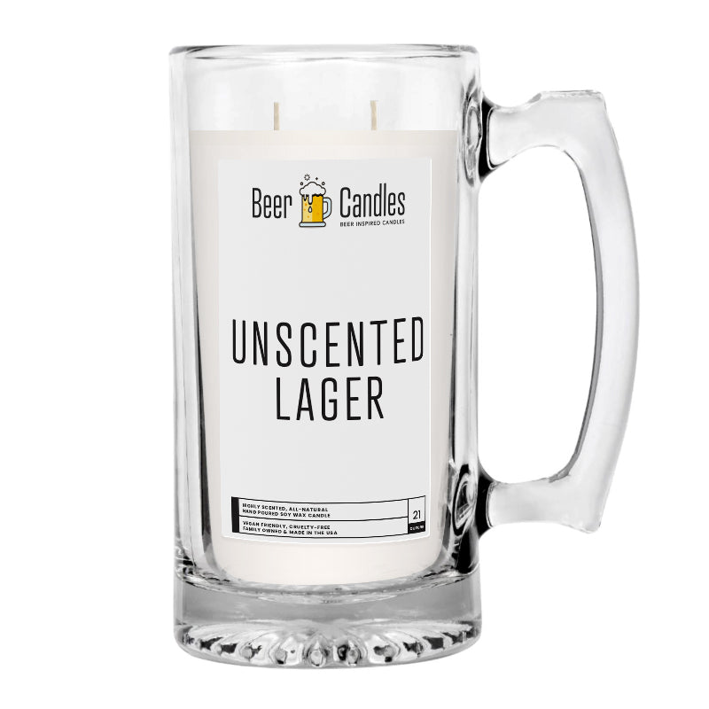 Unscented Lager Beer Candle