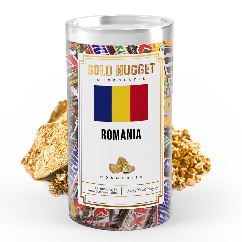 Romania Countries Gold Nugget Chocolates