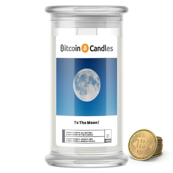 To The Moon Bitcoin Candles