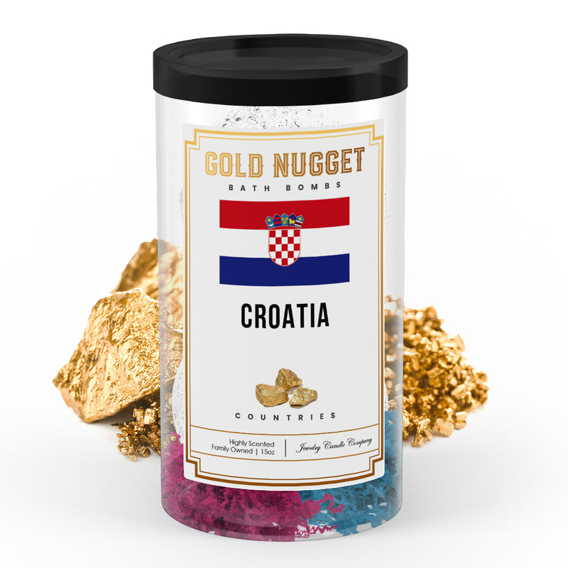 Croatia Countries Gold Nugget Bath Bombs