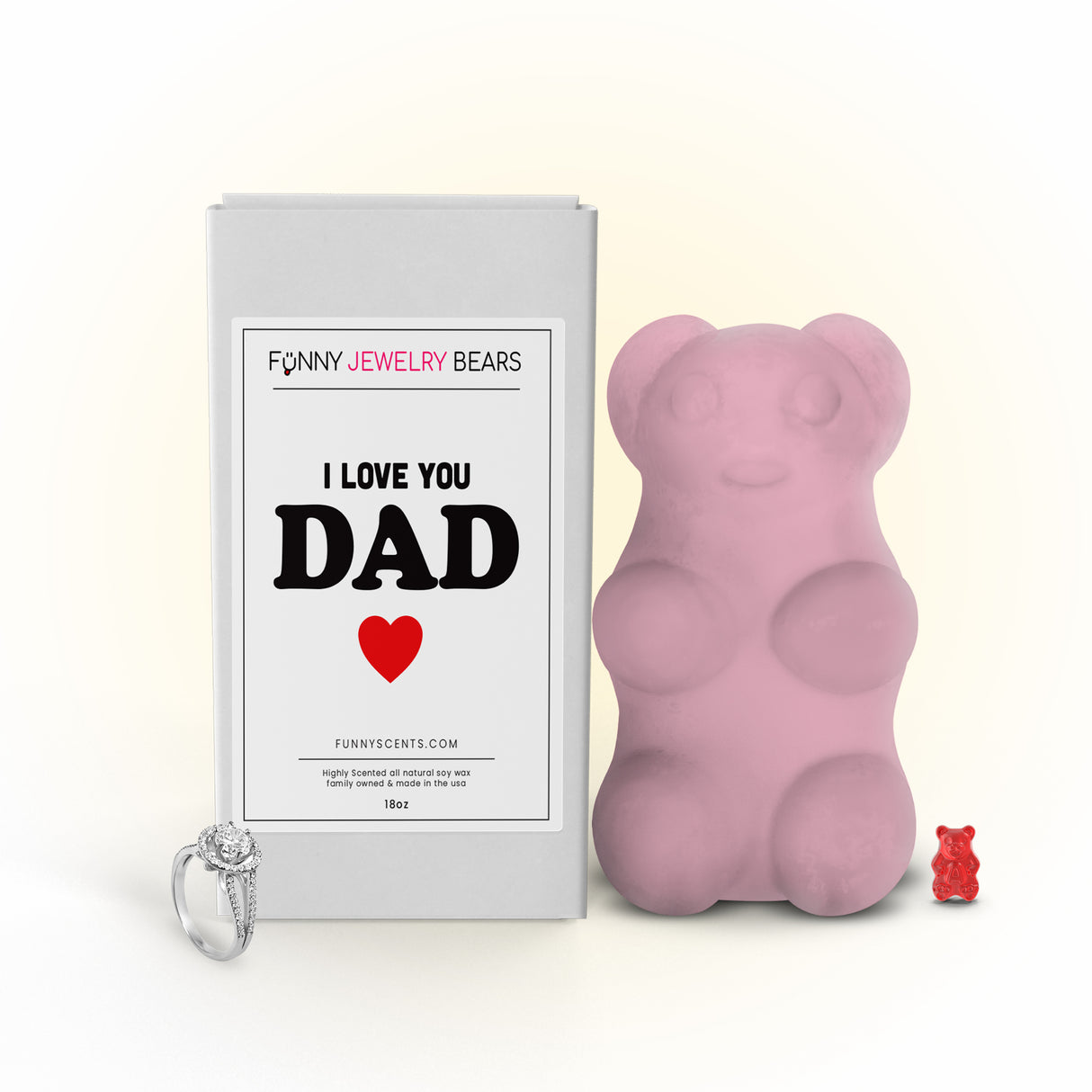 I Love You Dad Funny Jewelry Bear Wax Melts