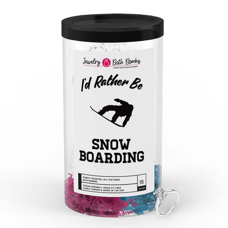 I'd rather be Snow Boarding Jewelry Bath Bombs