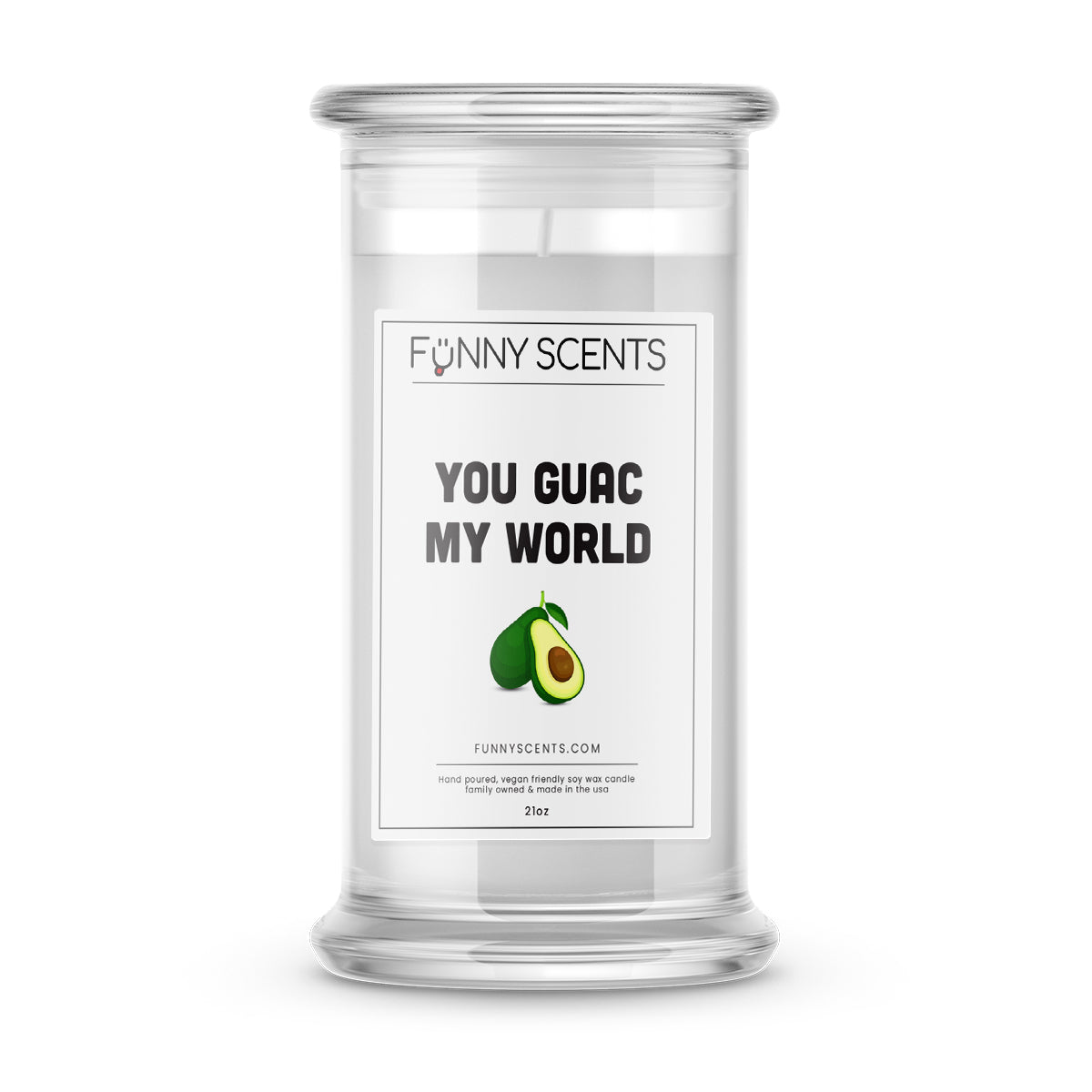 You GUAC My Word Funny Candles