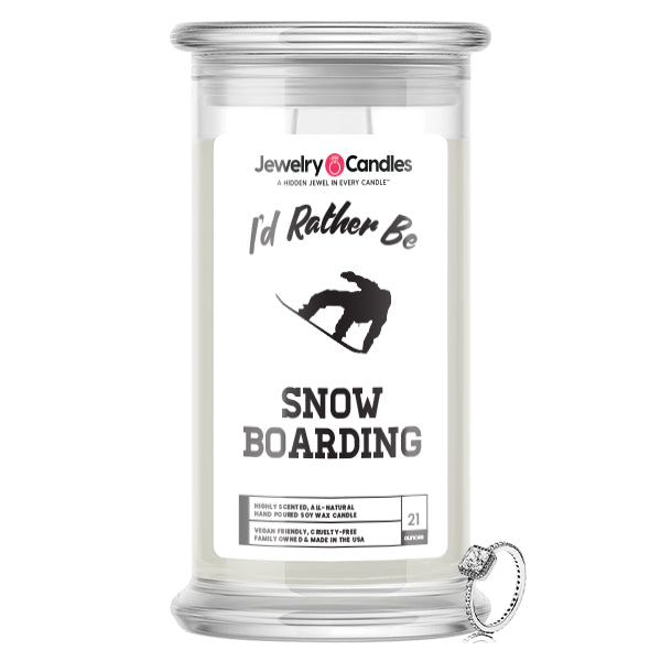 I'd rather be Snow Boarding Jewelry Candles