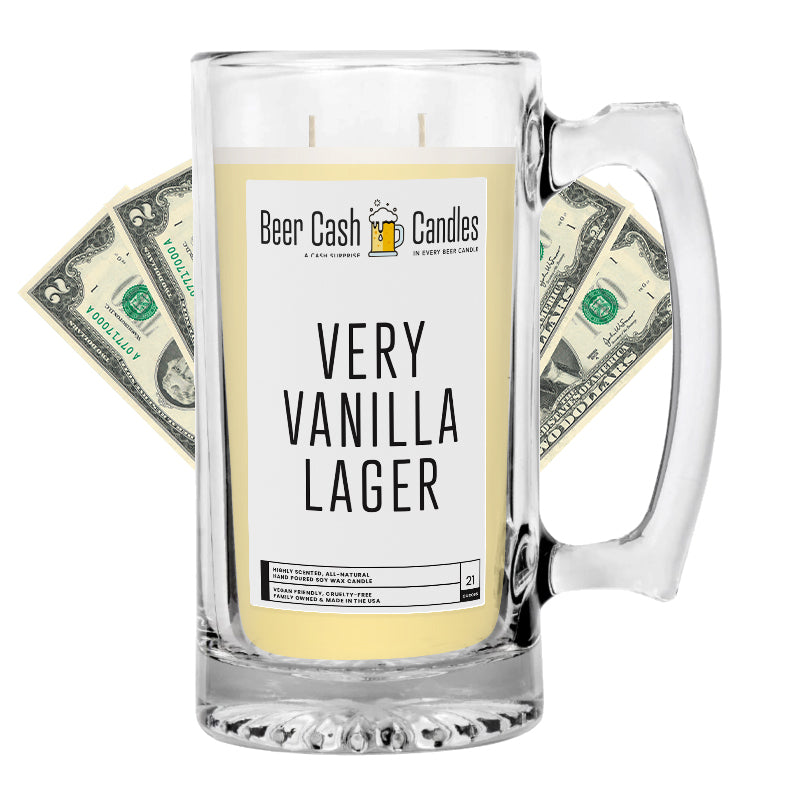 Very Vanilla Lager Beer Cash Candle