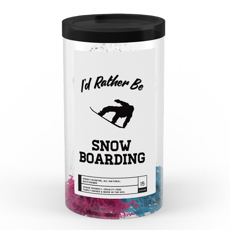I'd rather be Snow Boarding Bath Bombs