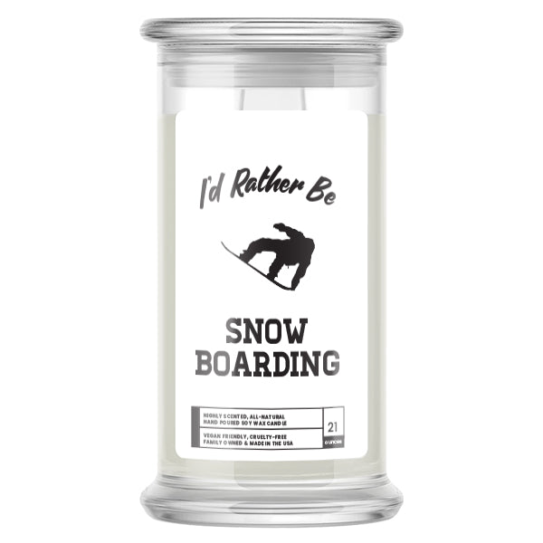 I'd rather be Snow Boarding Candles