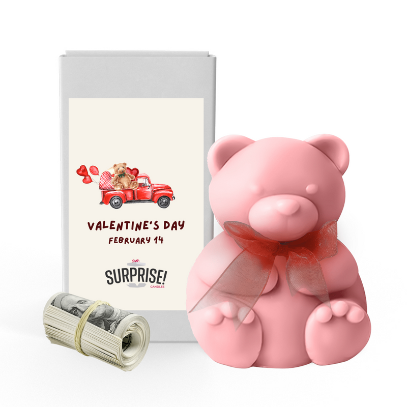 Valentine's days February14 | Valentines Day Surprise Cash Money Bear Wax Melts