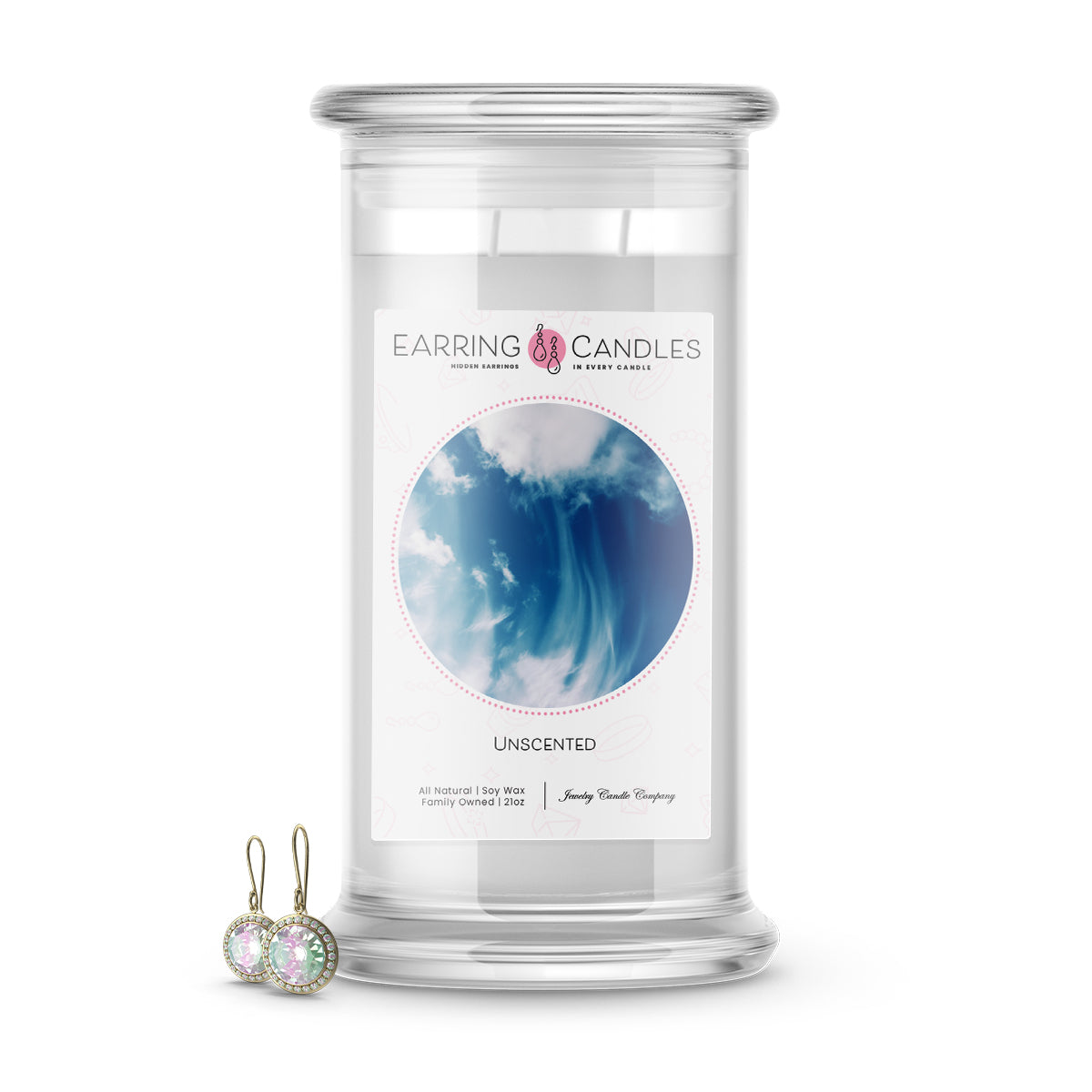 Unscented | Earring Candles