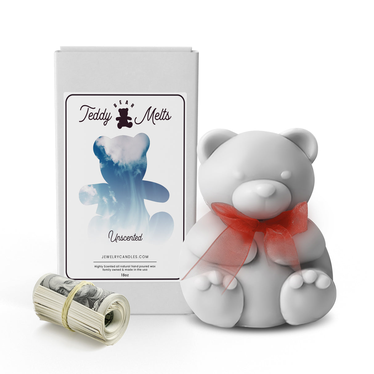 Unscented Cash Money GIANT Teddy Bear Wax Melts