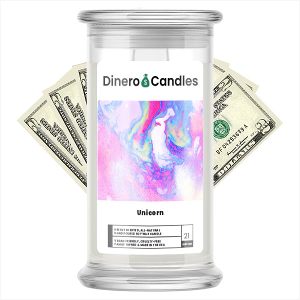 Unicorn - Dinero Candles