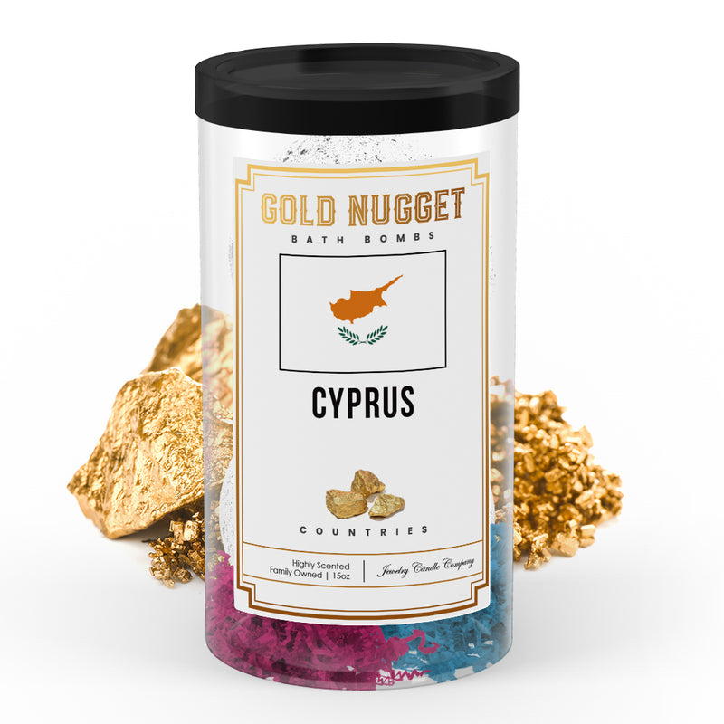 Cyprus Countries Gold Nugget Bath Bombs