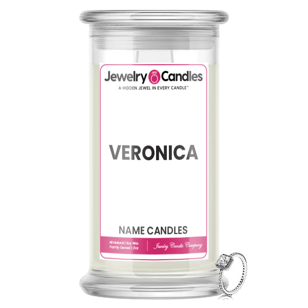 VERONICA Name Jewelry Candles