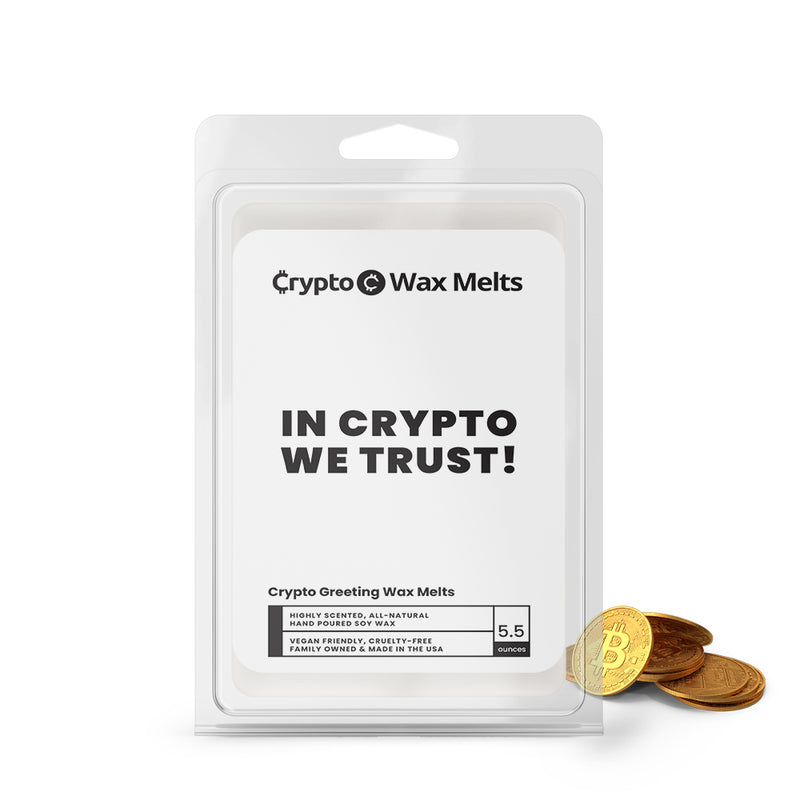 In Crypto We Trust! Crypto Greeting Wax Melts