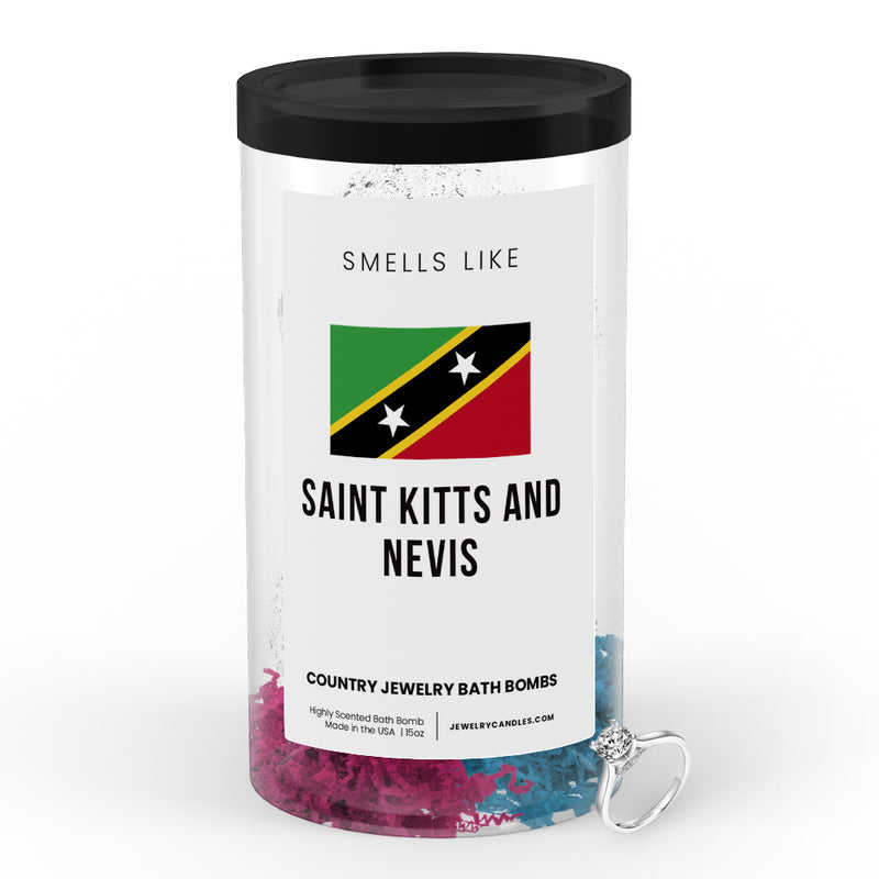 Smells Like Saint Kitta and Nevis Country Jewelry Bath Bombs