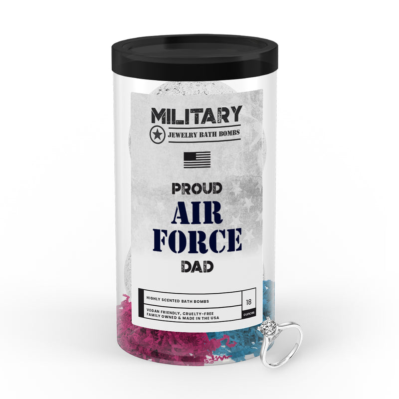 Proud AIR FORCE Dad | Military Jewelry Bath Bombs