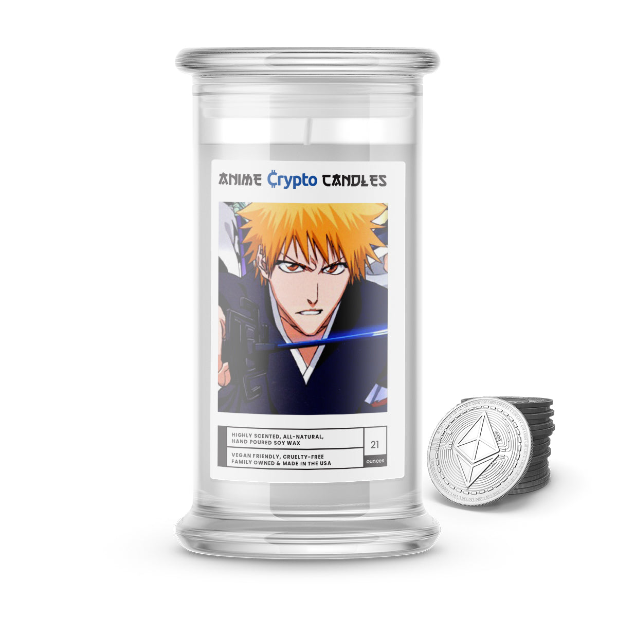 Kurosaki, Ichigo (黒崎 一護) - Crypto Anime Candles