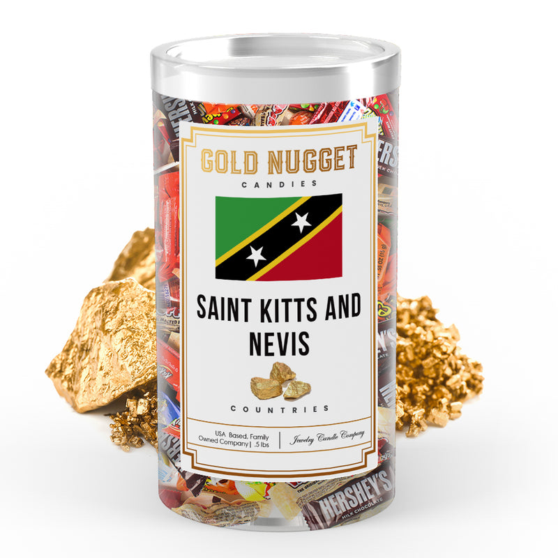Saint Kitts and Nevis Countries Gold Nugget Candy