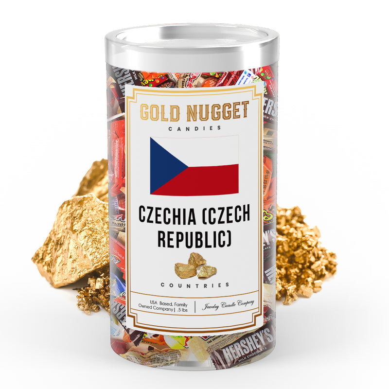Czechia (Czech Republic) Countries Gold Nugget Candy