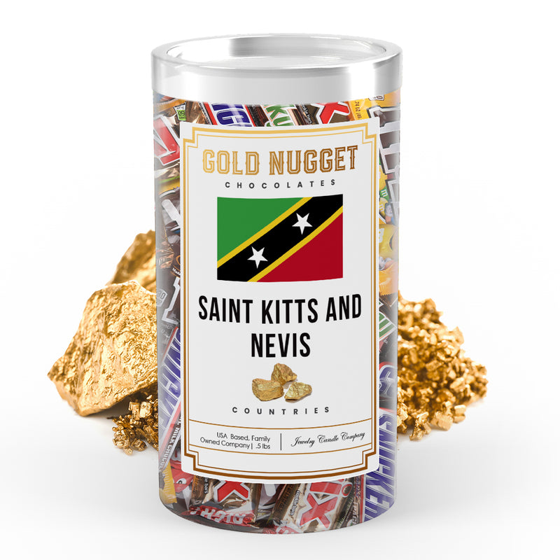 Saint Kitts and Nevis Countries Gold Nugget Chocolates