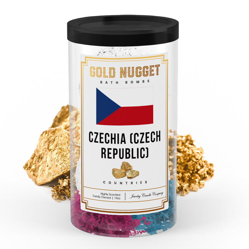 Czechia (Czech Republic) Countries Gold Nugget Bath Bombs