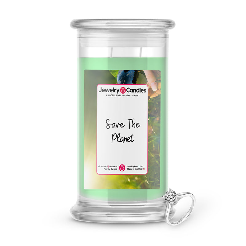 Save The Planet Jewelry Candle