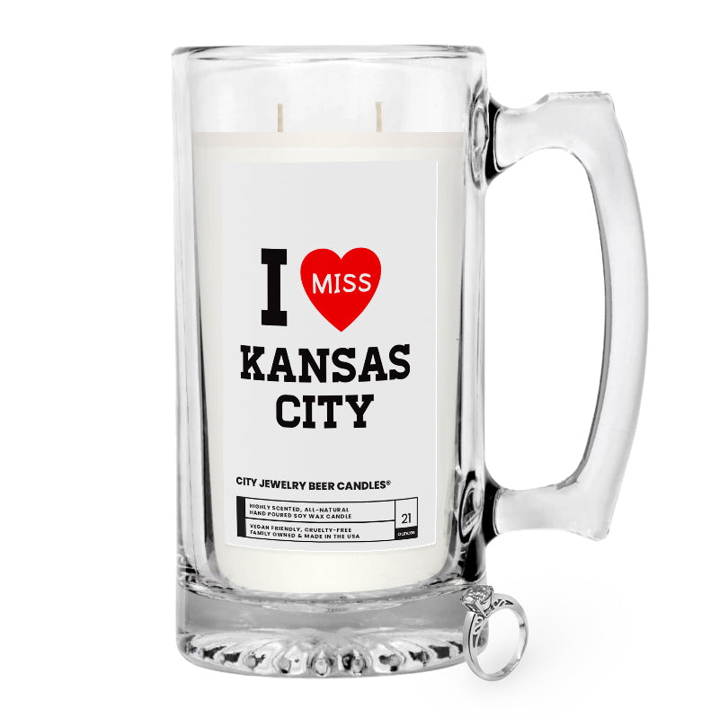I miss Kansas City Jewelry Beer Candles