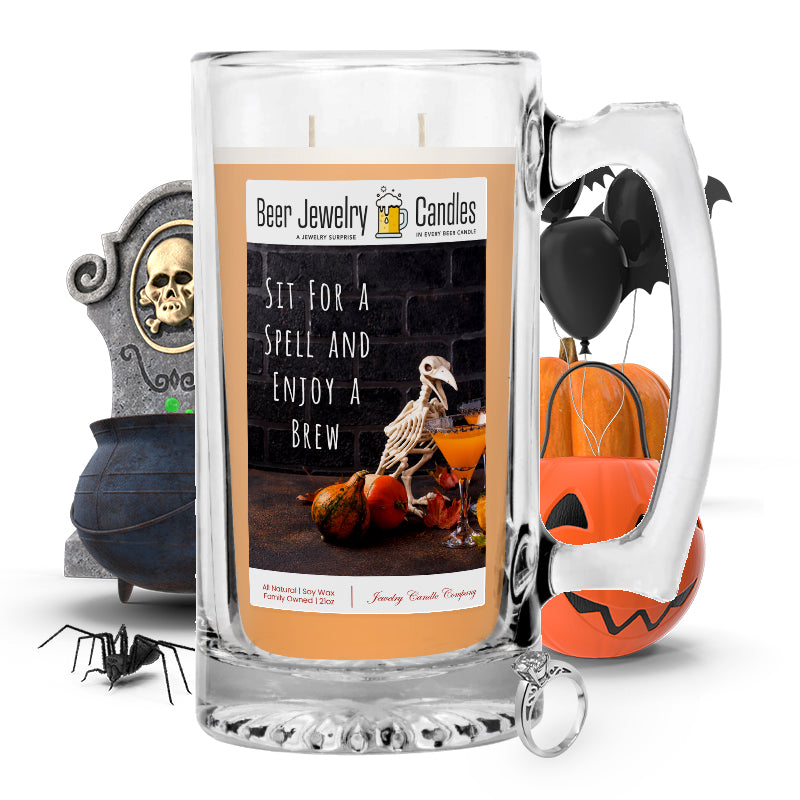 Sit for spell and enjoy a brew Beer Jewelry Candle