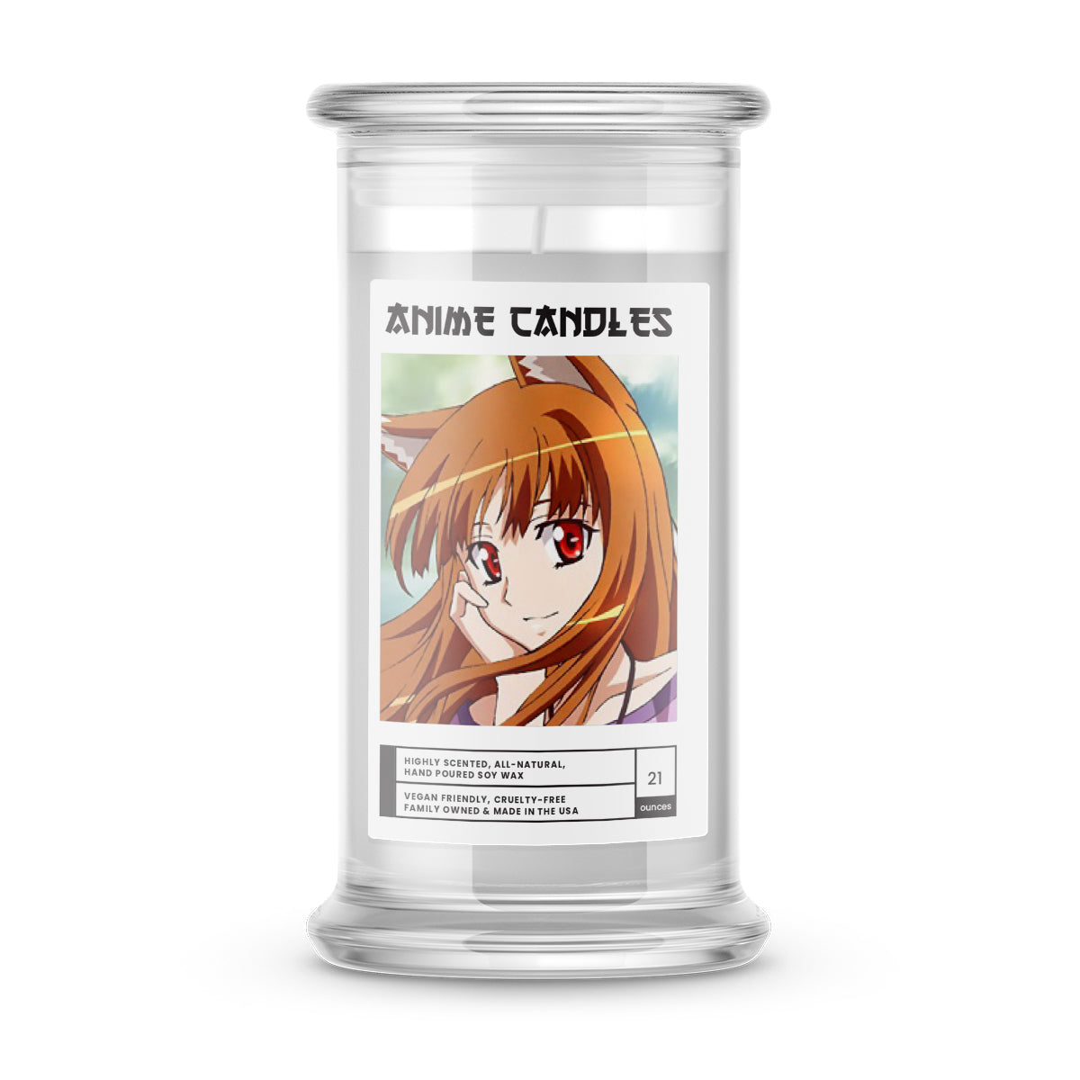 holo anime candles