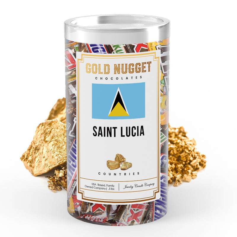 Saint Lucia Countries Gold Nugget Chocolates