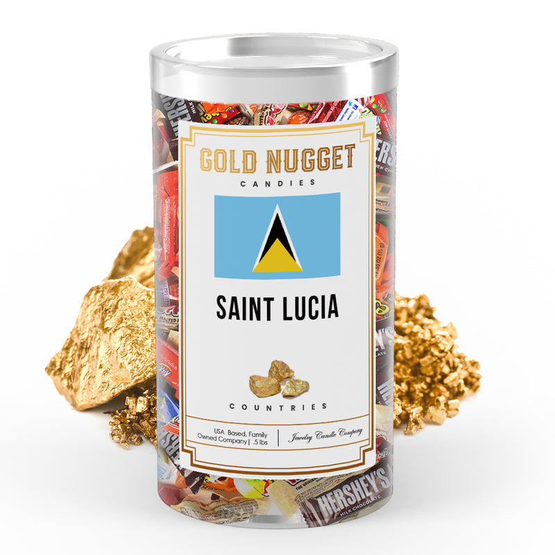 Saint Lucia Countries Gold Nugget Candy