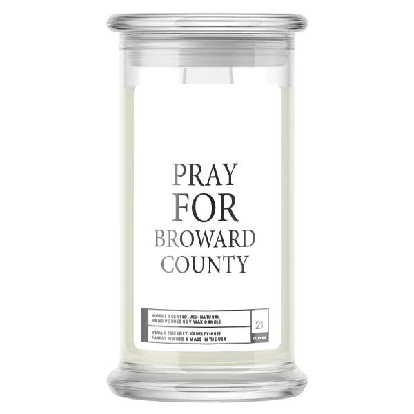 Pray For Broward County Candle