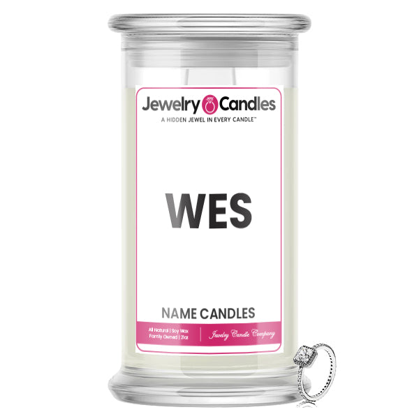 WES Name Jewelry Candles