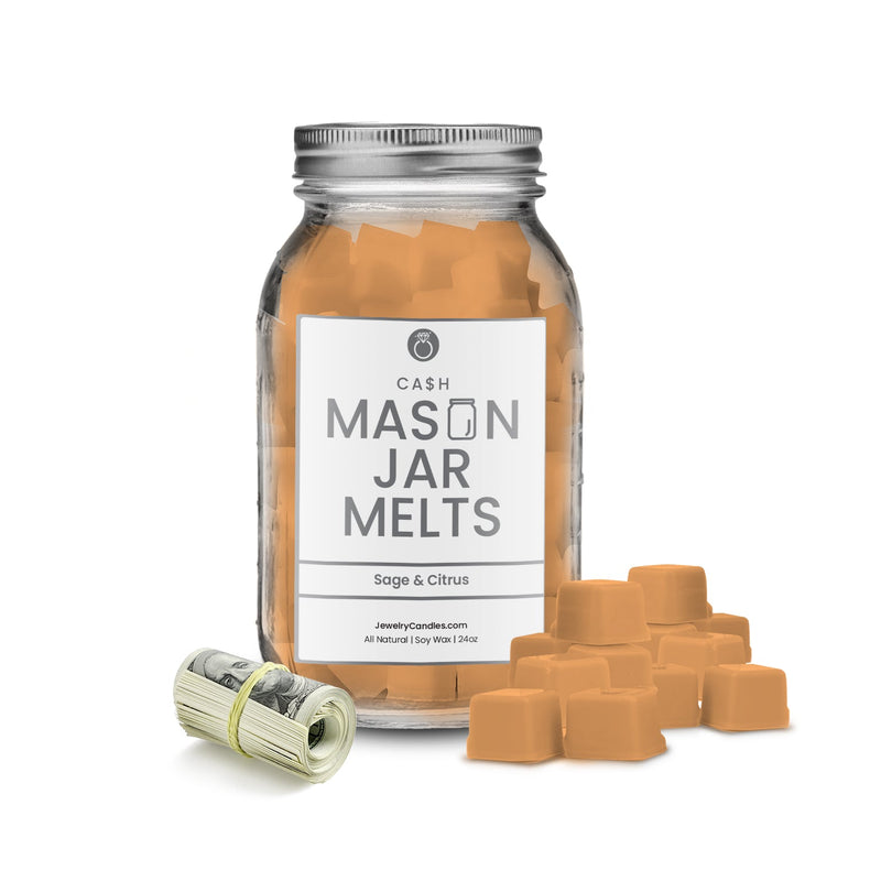 Sage & Citrus | Mason Jar Cash Wax Melts