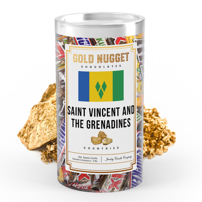Saint Vincent and The Grenadines Countries Gold Nugget Chocolates