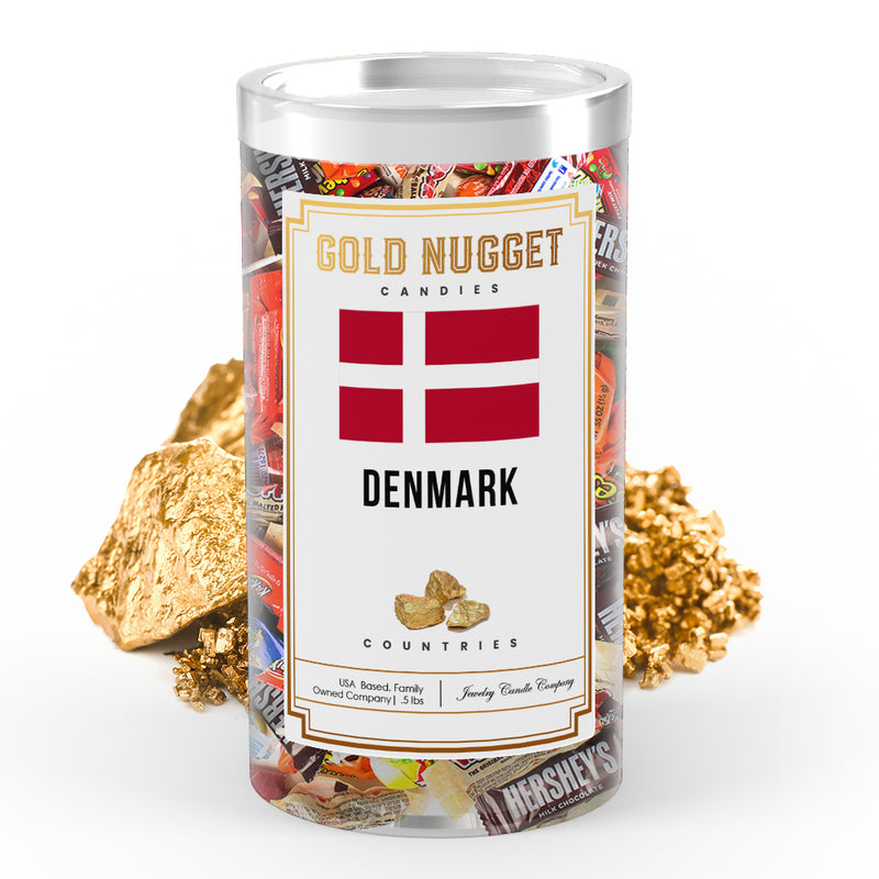 Denmark Countries Gold Nugget Candy