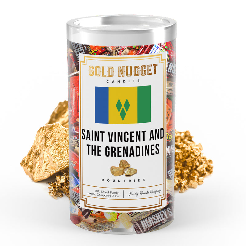 Saint Vincent and The Grenadines Countries Gold Nugget Candy