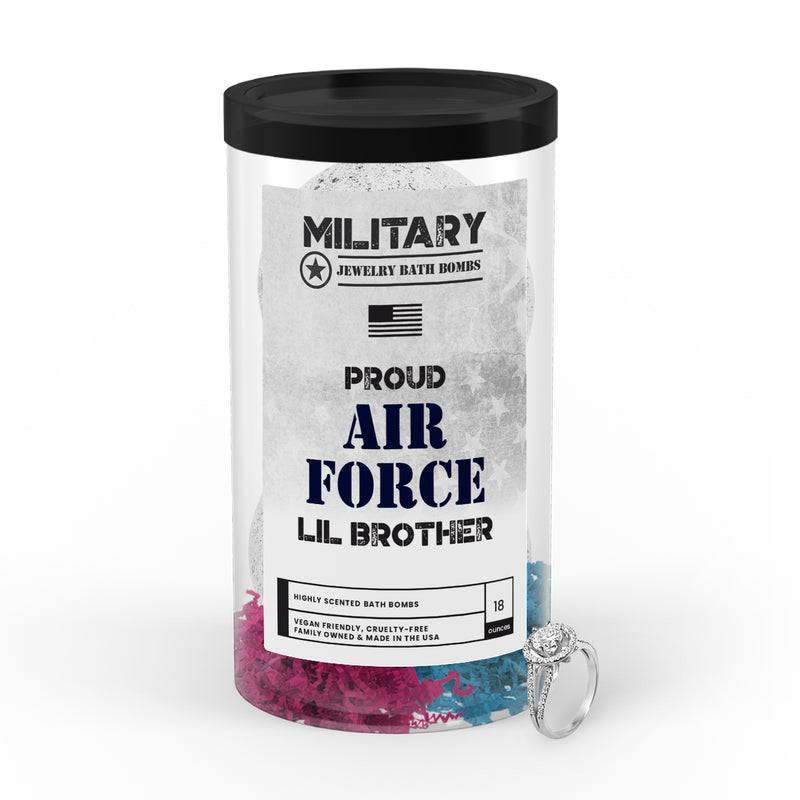 Proud AIR FORCE Lil Brother | Military Jewelry Bath Bombs