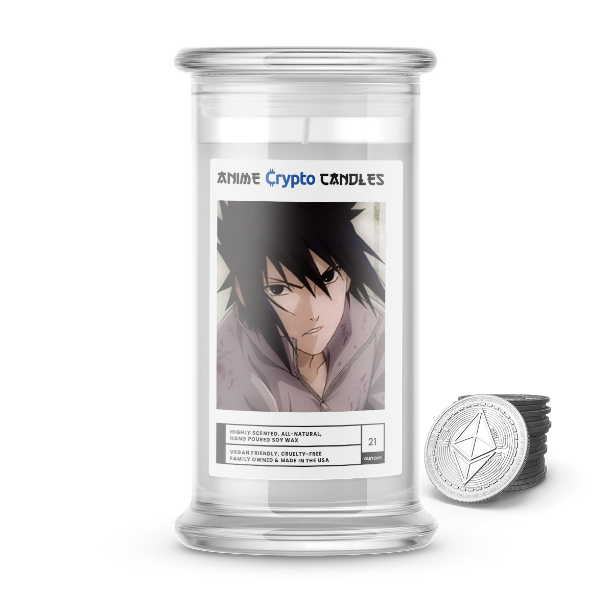 Uchiha, Sasuke (うちは サスケ) - Crypto Anime Candles