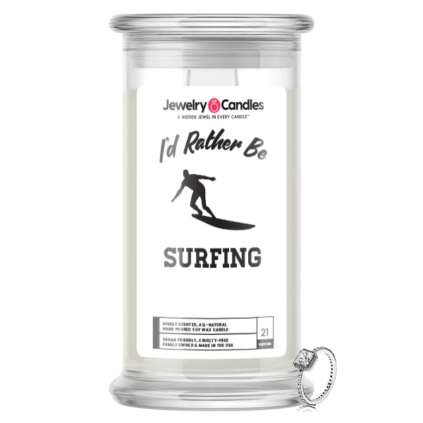 I'd rather be Surfing Jewelry Candles