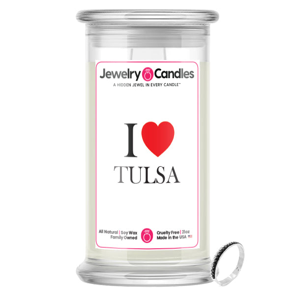 I Love TULSA Jewelry City Love Candles