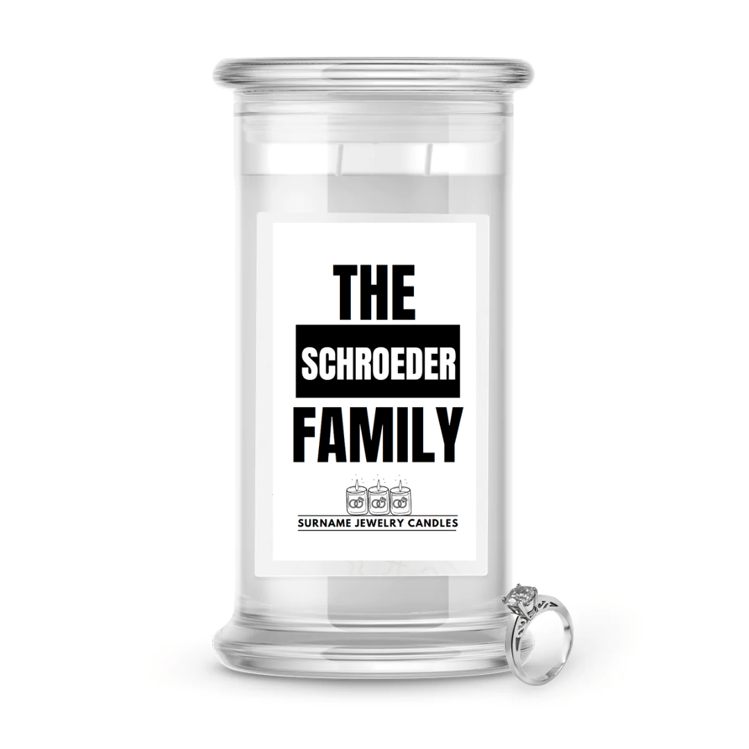 The Schroeder Family | Surname Jewelry Candles