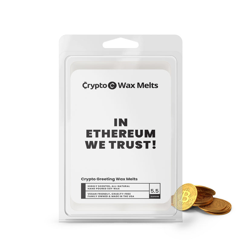 In Ethereum We Trust! Crypto Greeting Wax Melts